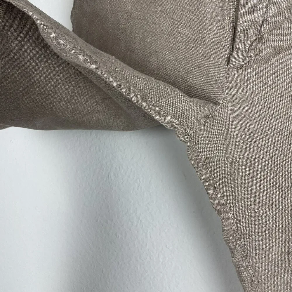 Woman’s GAP Linen Blend Brown Slim Pants Size‎ 31x32​​​​